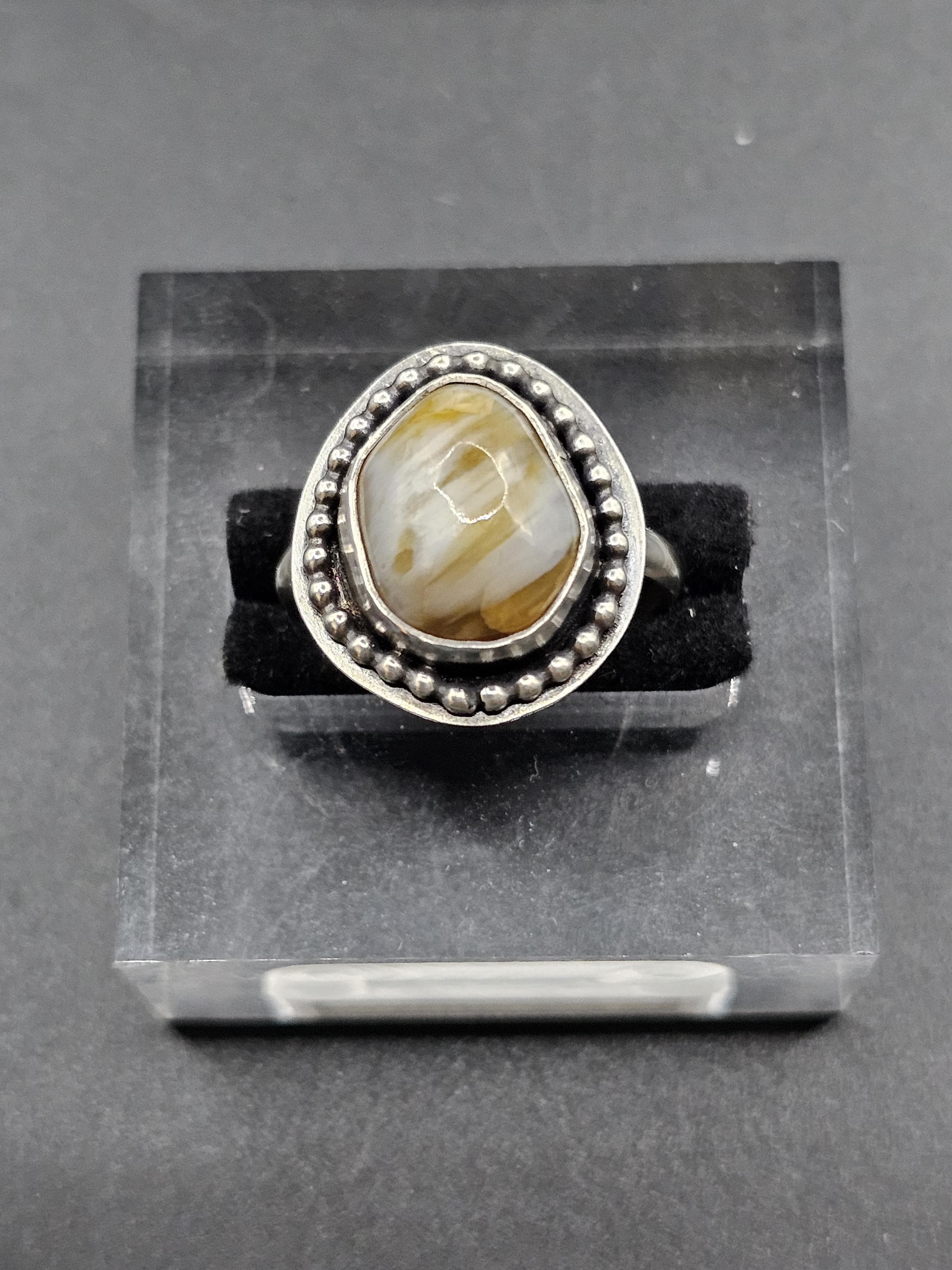 Sterling Silver Ring with Agate
