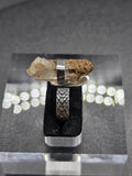 Sterling Silver Ring - Quartz with Chlorite Inclusions.  Size 7
