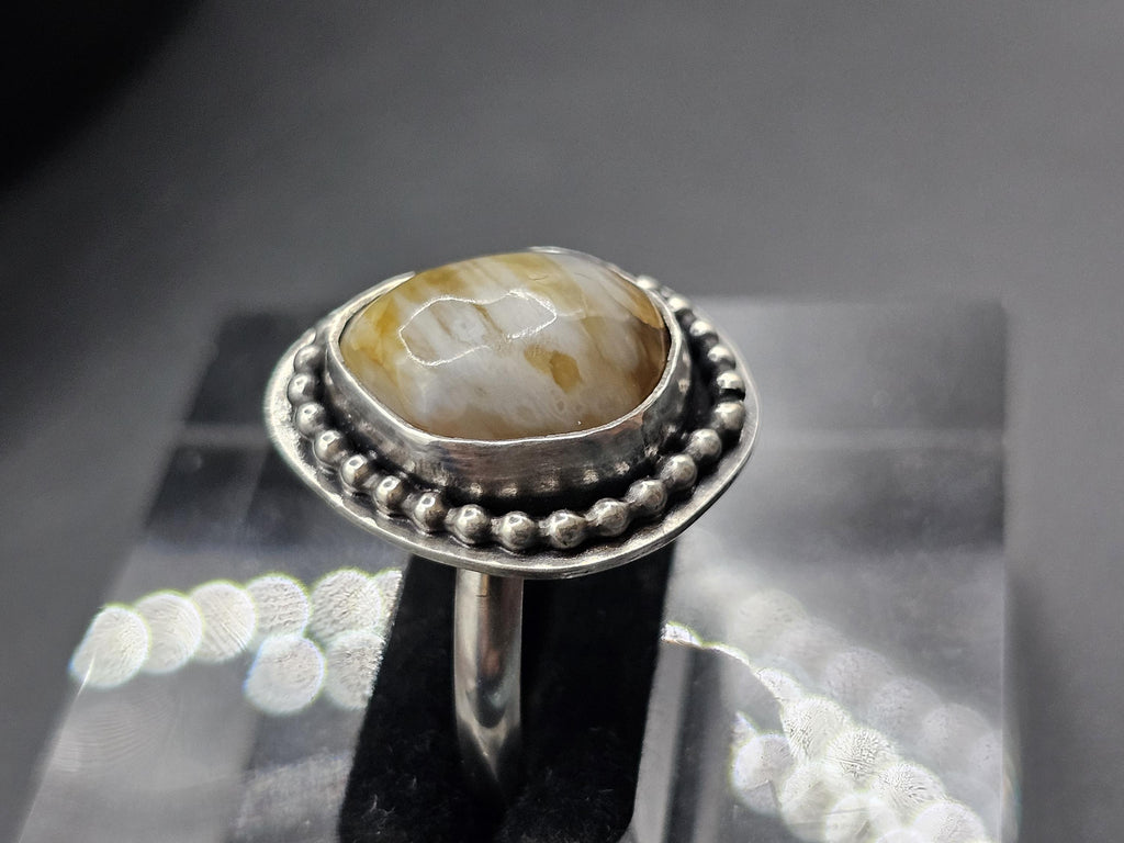 Sterling Silver Ring with Agate