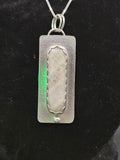 Sterling Silver Necklace Pendant with Colony Coral Fossil