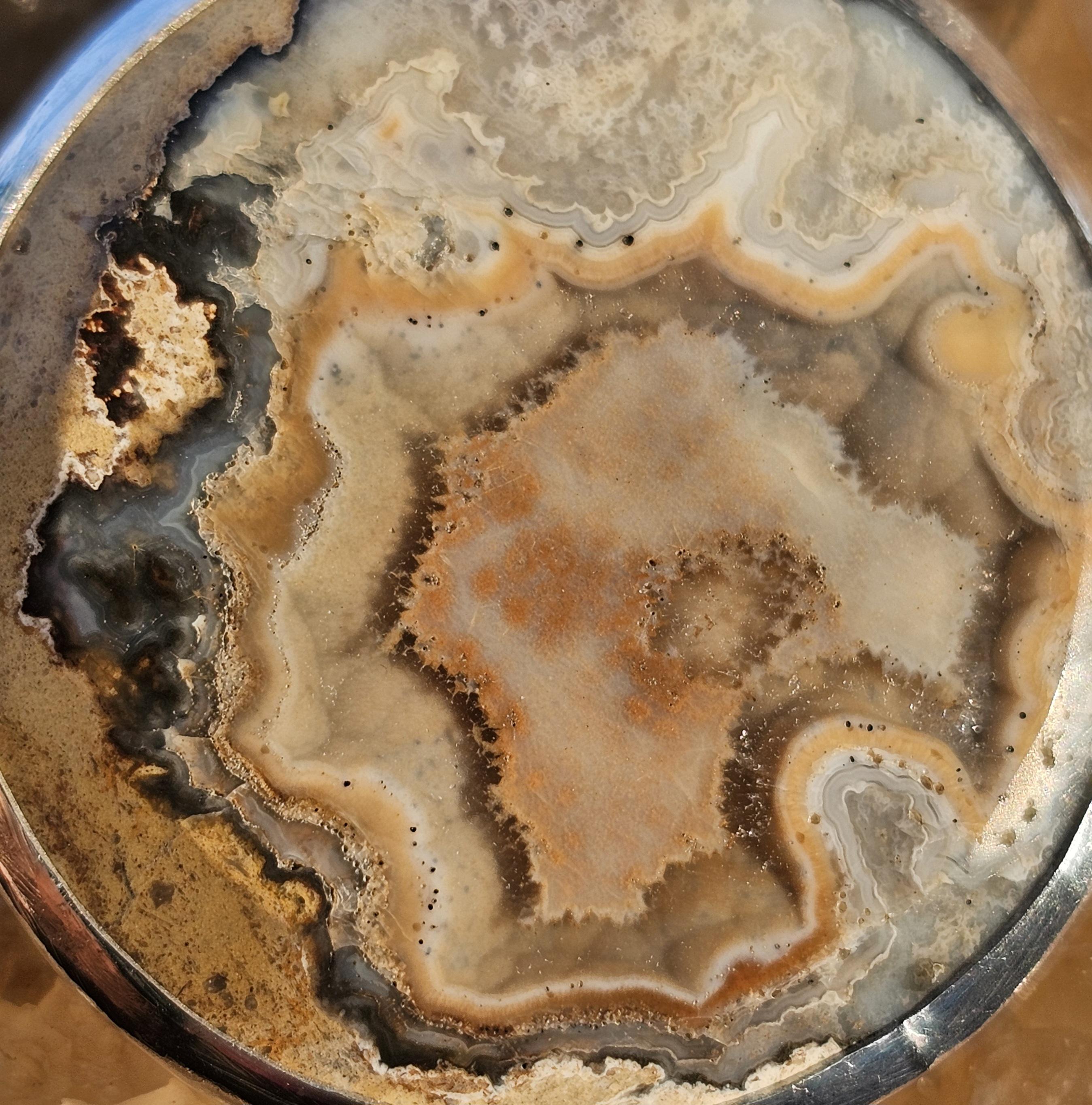 Sterling Silver Necklace Pendant with Rare Union Road Agate