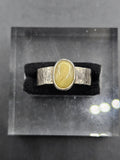 Sterling Silver Ring with Petrified Wood. Size 7