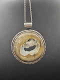 Sterling Silver Necklace Pendant with Rare Union Road Agate