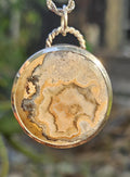 Sterling Silver Necklace Pendant with Rare Union Road Agate