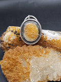 Sterling Silver Necklace Pendant with Missouri Druzy Quartz